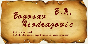 Bogosav Miodragović vizit kartica
